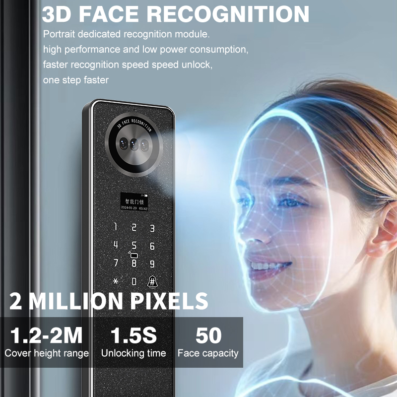 Tuya WiFi 스마트 도어 잠금 장치, 가정용 생체 - Electronics & Gadgets Icon 리뷰 및 가격