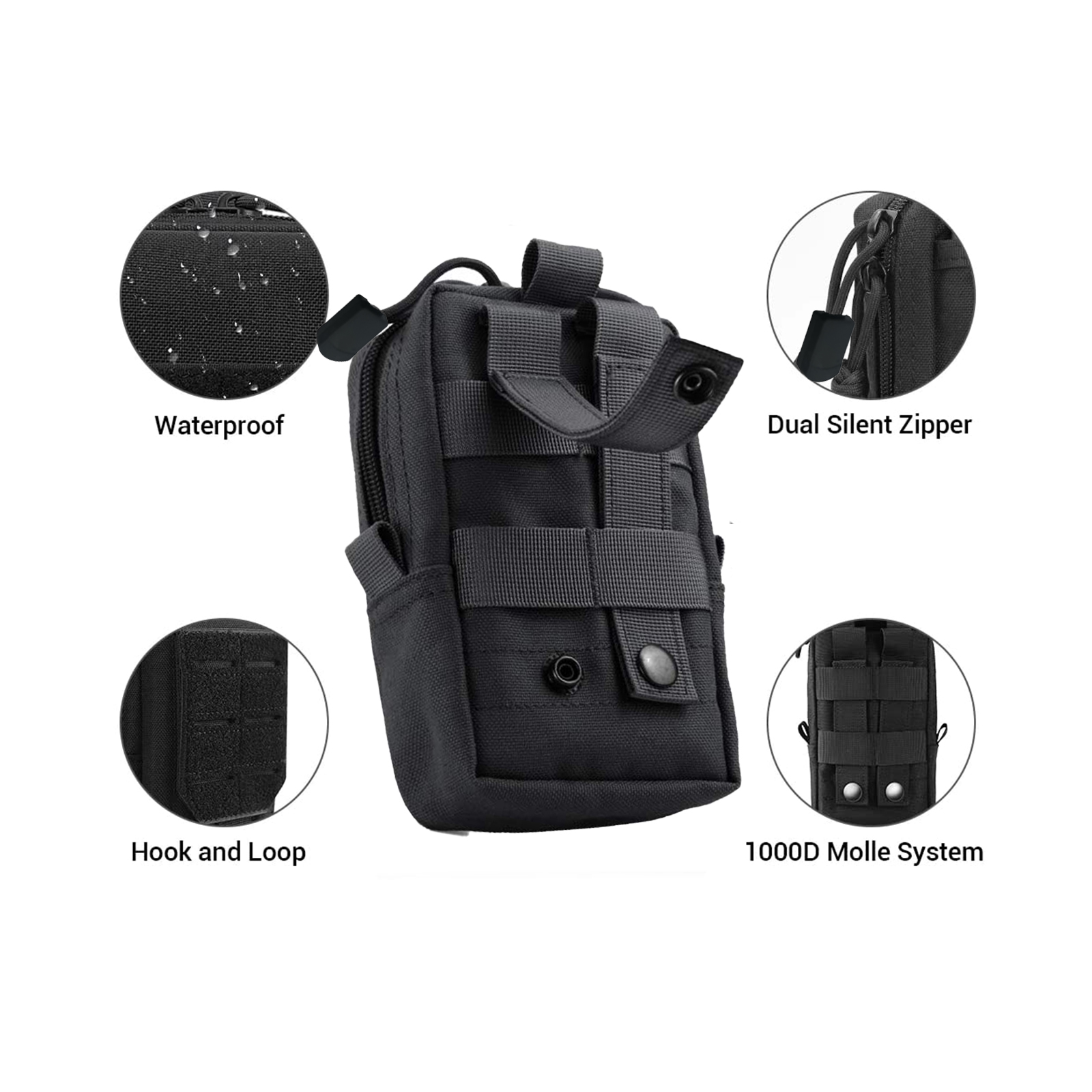 남성용 전술 몰리 파우치, 허리 가방, 야외 EDC 도 - Gadgets For Electronics 리뷰 및 가격