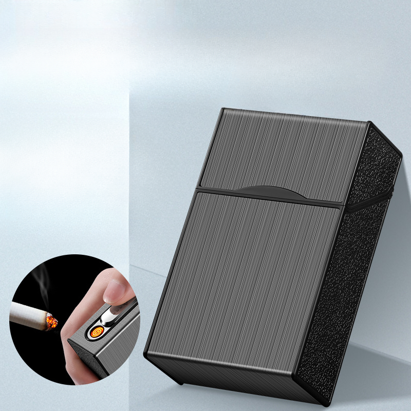 2 In 1 20 담배 케이스 라이터 케이스 USB 충 - Electronics Gadgets For Men 리뷰 및 가격