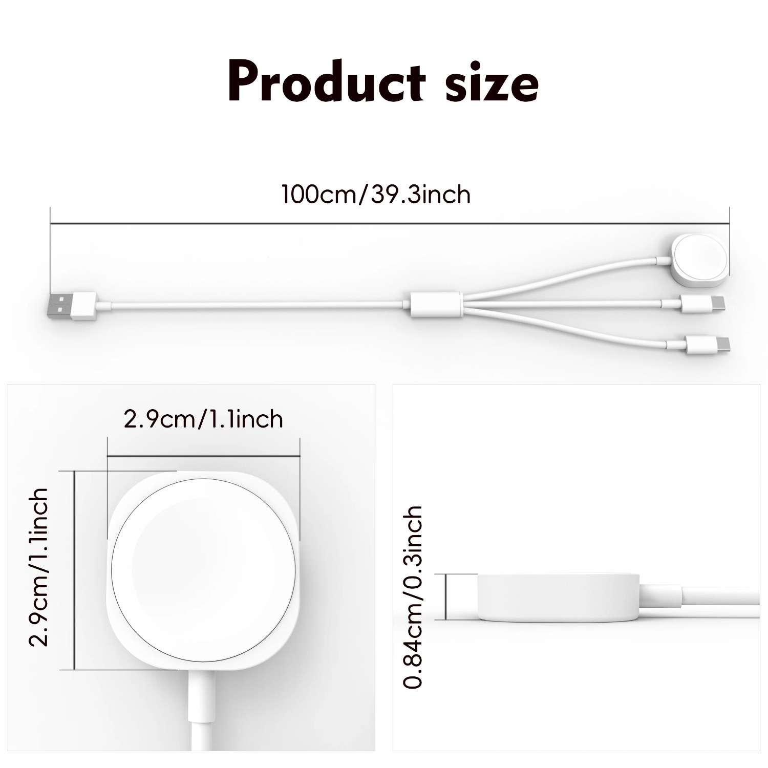 3 in 1 마그네틱 시계 충전기 폰 충전 케이블 (아 - Portable Wifi Hotspot 리뷰 및 가격