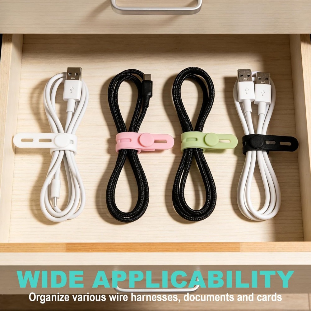 20개 실리콘 케이블 타이: 충전 케이블, 가전제품 및 - Electronics For Home 리뷰 및 가격